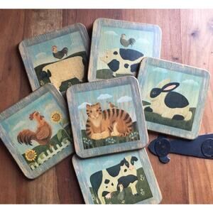 Set Of 6‎ Country Coasters